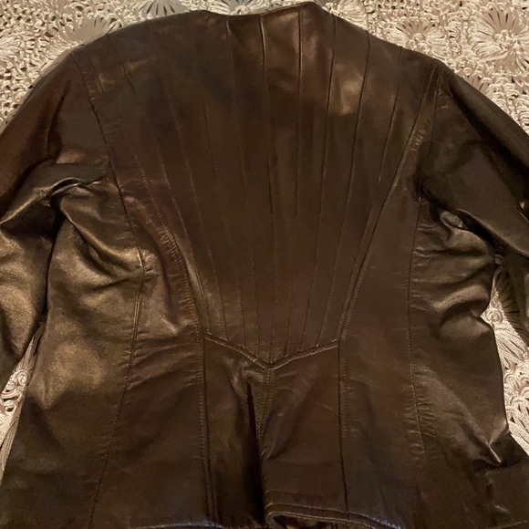 Vakko soft metallic leather jacket - Picture 4 of 11